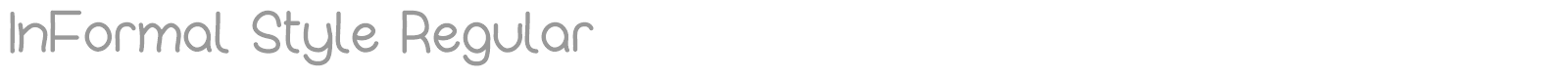 InFormal Style font preview